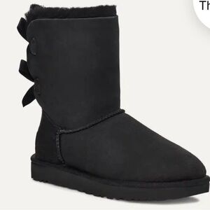 UGG Black Suede Boots with Fuzzy Lining, only worn twice!